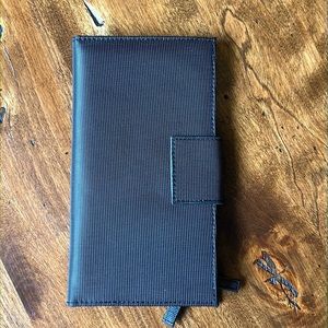 Milano Series Travel Jewelry Organizer Folding Wallet Black Microfiber & Suede